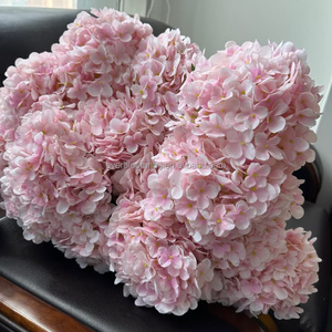 M79, venta al por mayor, arreglos florales de boda de alta calidad, solo bebé, Hortensia <span class=keywords><strong>rosa</strong></span>, seda, tacto Real, flor de Hortensias artificiales - Product Image 4