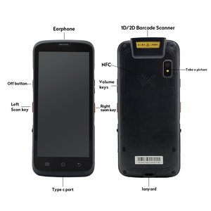Android 12 4g điện thoại thông minh cầm tay PDA 1D 2D QR Máy quét mã vạch hàng tồn kho dữ liệu di động thiết bị đầu cuối - Product Image 2