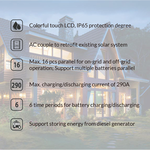 E-nice SUN-3.6/5/6/7/7.6/8/10K-SG05LP1-EU Hybride 10KW 8KW 6KW Système de Stockage d'Énergie Solaire Prix - Product Image 4