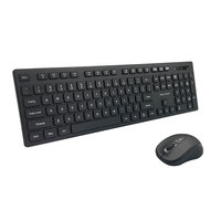 Mouse Combo 2.4G nirkabel & BT mode ganda KMSW-112 Set kantor rumah standar OEM untuk PC telepon komputer Macbook dll.