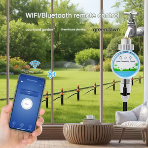 Contrôleur d'<span class=keywords><strong>arrosage</strong></span> et d'irrigation des plantes à double commande WIFI et <span class=keywords><strong>Bluetooth</strong></span>, système d'irrigation goutte à goutte automatique - Product Image 4