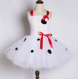 Costume de chien Dalmatien fantaisie très populaire pour enfants, déguisement d'Halloween, robe tutu tachetée pour chiot, vêtements de fête pour bébé fille - Product Image 2