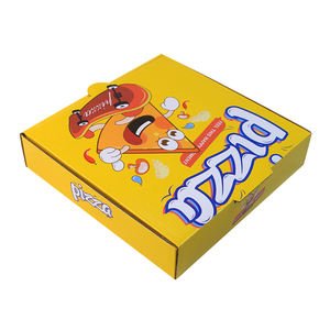 Boîtes à pizza jetables en papier d'aluminium imprimées avec logo de conception personnalisée bon marché - Product Image 1