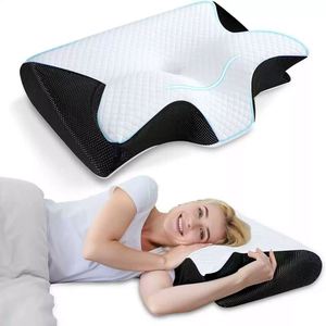 Factory Price <b>Contour</b> Orthopedic for Pain Ergonomic 3D Mesh Breathable <b>Memory</b> <b>Foam</b> Neck Support <b>Pillow</b> - Product Image 2