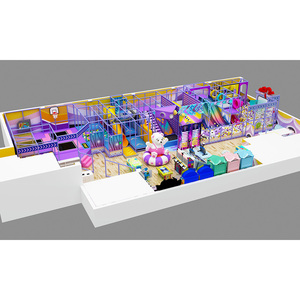 Aire de jeux intérieure colorée avec toboggans, équipement de jeux d'intérieur commercial en plastique avec piscine à balles - Product Image 5