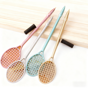 Bolígrafo Creativo Kawaii de Metal con Logotipo, Bolígrafo de Firma Multicolor con Forma de Raqueta de Bádminton, Bolígrafos de Gel para Regalar a Clientes - Product Image 5