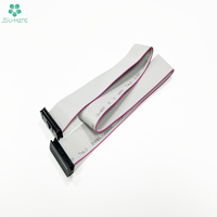 Kabel ekstensi Data Hard Drive, 20/30/40/50CM FC-20P IDC 6/10/12/14/16/20 Pin 1.27mm 2.54mm F/F kabel pita datar untuk Motherboard