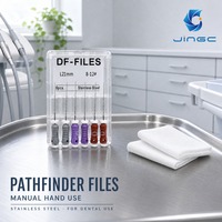 Limes endodontiques manuelles D Finder en acier inoxydable pour la recherche de canaux radiculaires # 8 # 10 # 12 # 15 Canaux radiculaires manuels résistants aux fractures