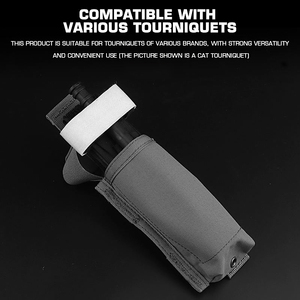 BP-123 Universal MOLLE Tourniquet Pouch High Pressure Nylon Tourniquet <strong>Holder</strong> for Belt or Plate Carrier - Product Image 3