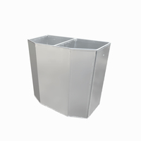 Aluminium plat noir Camping 4x4 Ute Truck Acétylène Oxy Gas Bottle Holder avec diviseur 450X230X380mm Personnalisable OEM Case