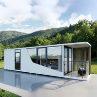 Nouvelle conception de maison capsule Apple de 20 pieds, isolation thermique, résistance au vent, cabane modulaire préfabriquée, écologique, bureau mobile