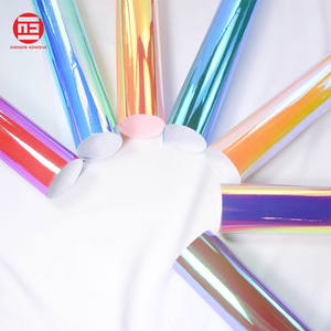 <span class=keywords><strong>Feuille</strong></span> de vinyle holographique permanente en PVC, 1 pièce, <span class=keywords><strong>feuille</strong></span> adhésive pour crinière, bricolage artisanal - Product Image 2