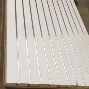 מכירה טובה תצוגת Stand מחוררת Mdf <span class=keywords><strong>Slatwall</strong></span> לוח סופרמרקט משמש פנל <span class=keywords><strong>Slatwall</strong></span> - Product Image 2