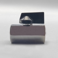 Robinet à boisseau sphérique miniature manuel en laiton, filetage femelle BSP, forgé, pour eau, avec joint PTFE, 200 psi