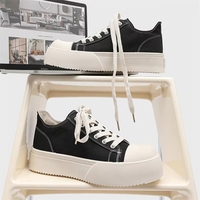 Sneakers sans marque, chaussures en toile à semelle épaisse, tendance et confortables pour hommes