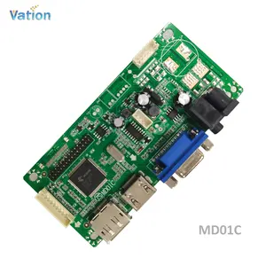 MD01C Fhd Lcd Panel Video Board Dp/HDM-I/Vga Naar Lvds/Edp Converter Board Met Hdm-input En Audio-uitgang