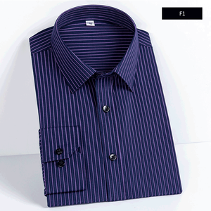 Camisa de Manga Larga, Camisa de Trabajo para <span class=keywords><strong>Hombre</strong></span>, Uniforme Escolar, Camisa Blanca Informal de Negocios, Camisa de <span class=keywords><strong>Vestir</strong></span> Entallada para Uniforme de Trabajo, Lisa - Product Image 2