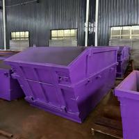 Conteneur de collecte des déchets standard personnalisable en gros pour usine de recyclage des déchets, conteneur à crochet pour benne basculante