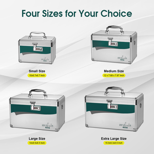 Caja de Almacenamiento Médica Cuadrada de Aleación de Aluminio Glosen con Cerradura de Código, Capacidad de 10-20L para Botiquines de Primeros Auxilios, Uso en el Hogar y al Aire Libre - Product Image 5
