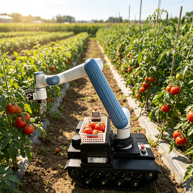 Farm Intelligent Harvesting UGV Crawler Chassis Composite Multi-Mode Gripper Fruit Picking Robot Construction Machinery Parts