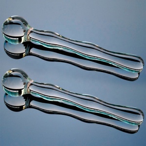 35mmガラスディルドペニスアナルビーズボールバットプラグクリスタル人工オナニー大人の大人のおもちゃ女性男性用 - Product Image 6