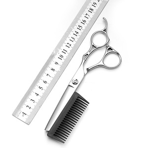 Hairdressing Scissors Set With Comb Stainless Steel Sharp Blade <b>Thinning</b> Shears Professional Hair Cutting Tools For Home Use - Product Image 2