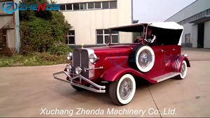 Vehículo de Transporte Especializado Zhenda, Auto Clásico Eléctrico Convertible Rojo con Color Personalizado y Estructura de Acero Q235B en Venta - Product Image 6
