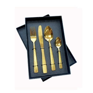 Juego de cubiertos de oro 2023, juego de cubiertos de acero inoxidable, cubiertos europeos de mesa para AU - Product Image 1