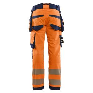 BLAKLADER - 112216485389C52 <b>Hi</b>-<b>Vis</b> trousers 4-way stretch <b>Orange</b>/Navy blue - EAN 7330509906811 <b>HI</b>-<b>VIS</b> WORKWEAR - Product Image 2