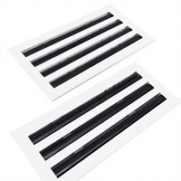Diffuseur linéaire de plafond en aluminium au design moderne, grille de ventilation, fourni par l'usine, toutes fentes, toutes tailles, pour application extérieure