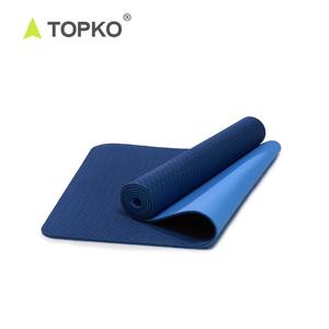 TOPKO anti-dérapant 6mm double couche étiquette privée en gros naturel <span class=keywords><strong>acheter</strong></span> tpe tapis de yoga écologique un tapis de yoga avec logo personnalisé - Product Image 3