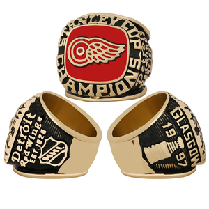 <span class=keywords><strong>1997</strong></span> Detroit Red Wings Championship Ring Venta directa <span class=keywords><strong>de</strong></span> fábrica <span class=keywords><strong>de</strong></span> alta calidad Colección conmemorativa popular para fanáticos - Product Image 1