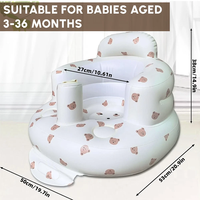 Canapé-lit gonflable portable pour bébé avec support anti-chute pour tout-petit