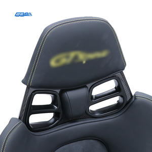 Sièges baquets sport légers noirs sur mesure avec support élevé en fibre de carbone pour Porsche Taycan - Product Image 2