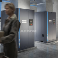 Compresseur d'air rotatif industriel à vis, alimenté au diesel, pour G7 GA11-GA75, robuste, lubrifié, avec moteur Cummins refroidi par air