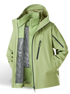 Autumn Winter Casual Waterproof Jacket for Men Women Detachable Rushtop Mountaineering <strong>Suit</strong> Outdoor Travel Fishing Hooded Woven - Product Image 6