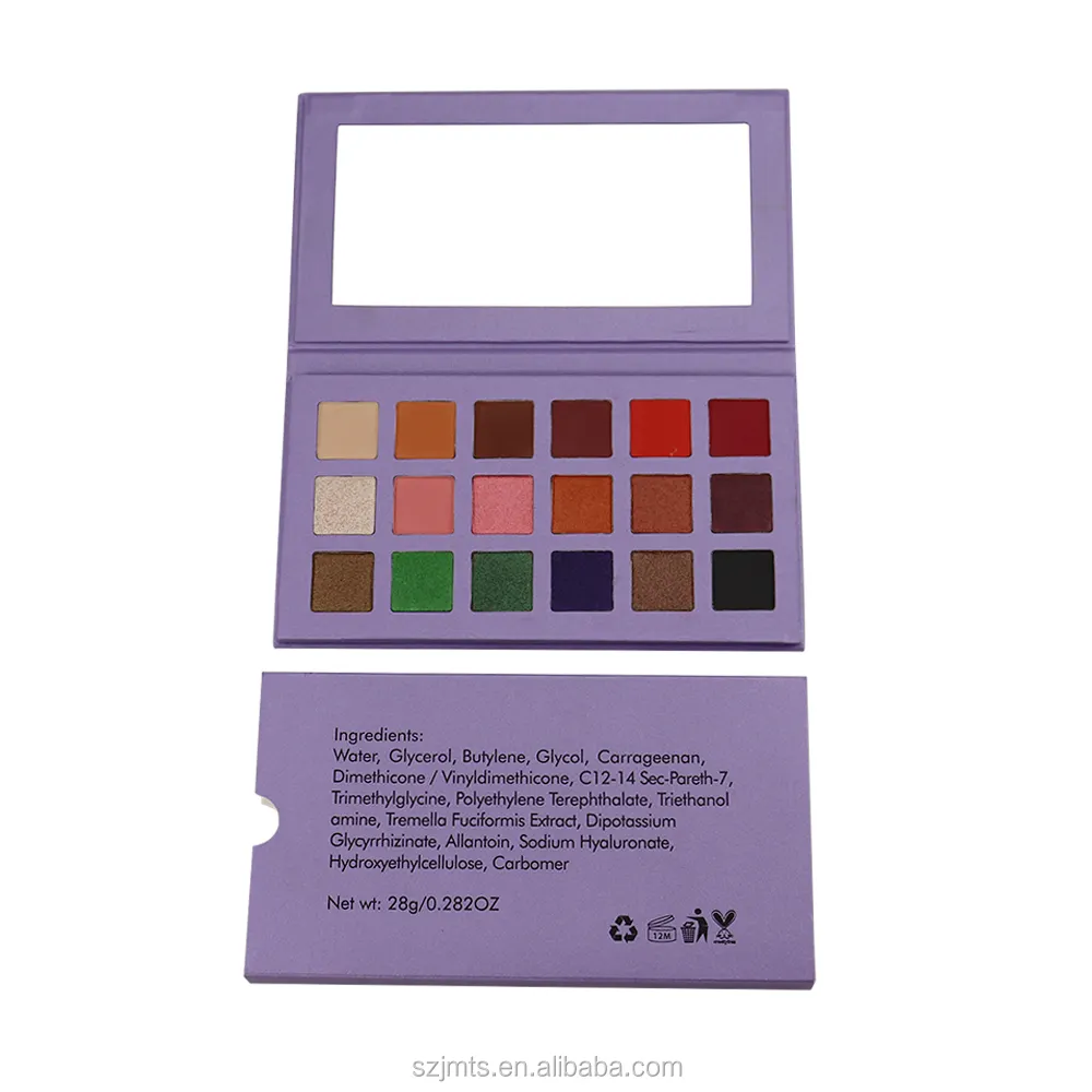 พาเลทอายแชโดว์18สีแบบมืออาชีพ,พาเลทอายแชโดว์เจลเขียนคิ้วสี OEM มีให้เลือก Makeup18สี