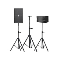 Support de haut-parleur trépied robuste ENB 1,8 m tout en fer réglable pour sonorisation DJ et éclairage de scène avec support de rack – Garantie 3 mois