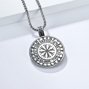 Nordic Style Viking Tree Of Life <b>Titanium</b> Steel Necklace Unisex Everyday Wear Geometric Plant Design - Product Image 4