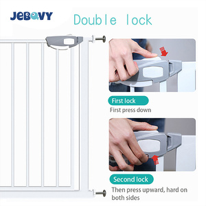 Extension de garde d'escalier pour enfants barrière de sécurité pour chien et chat avec porte - Product Image 5