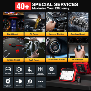 Escáner de Diagnóstico Completo KINGBOLEN K10 PRO OBD2, Herramienta de Codificación Bidireccional de ECU, Estuche Rojo - Product Image 5