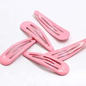 10pcs Simple Snap Hair Clips BB Hairpins Pink Bobby Pins Women Girls Solid Color Barrettes Hairpins Decorative Alligator