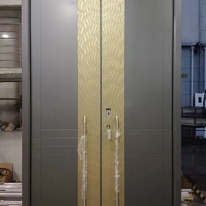 Hiện đại tùy chỉnh thép lối vào cửa an ninh thông minh chống trộm và chống cháy khắc chống đạn và chống cháy nổ - Product Image 3