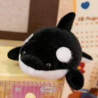 Vente en gros de jouets en peluche d'animaux de mer mignons, poupées molles de requin, baleine et dauphin, peluches personnalisées, jouets en peluche en PP coton