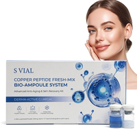 Kit de Poudre Lyophilisée de Peptide de Cuivre GHK-Cu Bleu Marque Blanche – Ampoule Lyophilisée Avancée pour la Réparation Post-Procédure