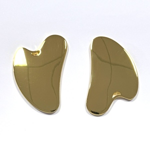 Custom Logo Glossy Golden Manual Face Scraping Board for Face Skincare - Product Image 3