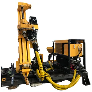 Crawler Base Water Well Drilling Rig Machine Driven By Diesel Engine With 600/100m Drilling Depth Pneumatic Dth