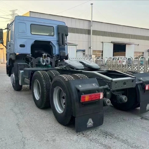 Sinotruk HOWO 6X4เครื่องยนต์ดีเซล10ล้อ371HP รถบรรทุกหัวรถแทรคเตอร์400HP 420HP ยูโร2การปล่อยมาตรฐานใช้กล้องซ้าย - Product Image 4