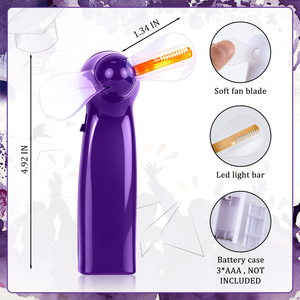 พัดลมมือถือขนาดเล็กแบบพกพา ไฟ LED สำหรับงานแต่งงาน ของชำร่วยงานแต่งงาน ของที่ระลึกงานปาร์ตี้ - Product Image 2
