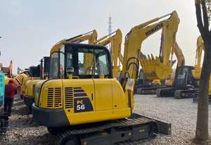 Komatsu เครื่องขุด PC56มือสองมือสองจากญี่ปุ่นสำหรับการก่อสร้างถนนชิ้นส่วนเกียร์เครื่องยนต์ - Product Image 4